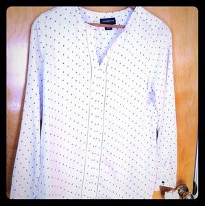 Liz Claiborne Career NWT white top